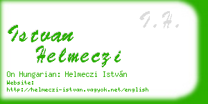 istvan helmeczi business card